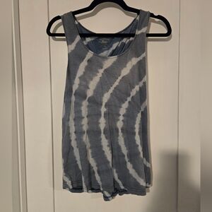 M - G.H. Bass & Co - blue tie dye shirt